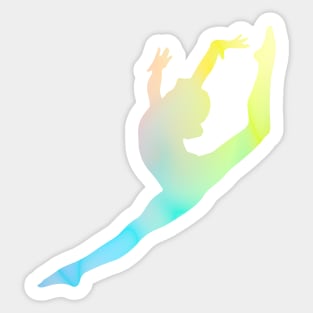 Gymnast Silhouette Sticker